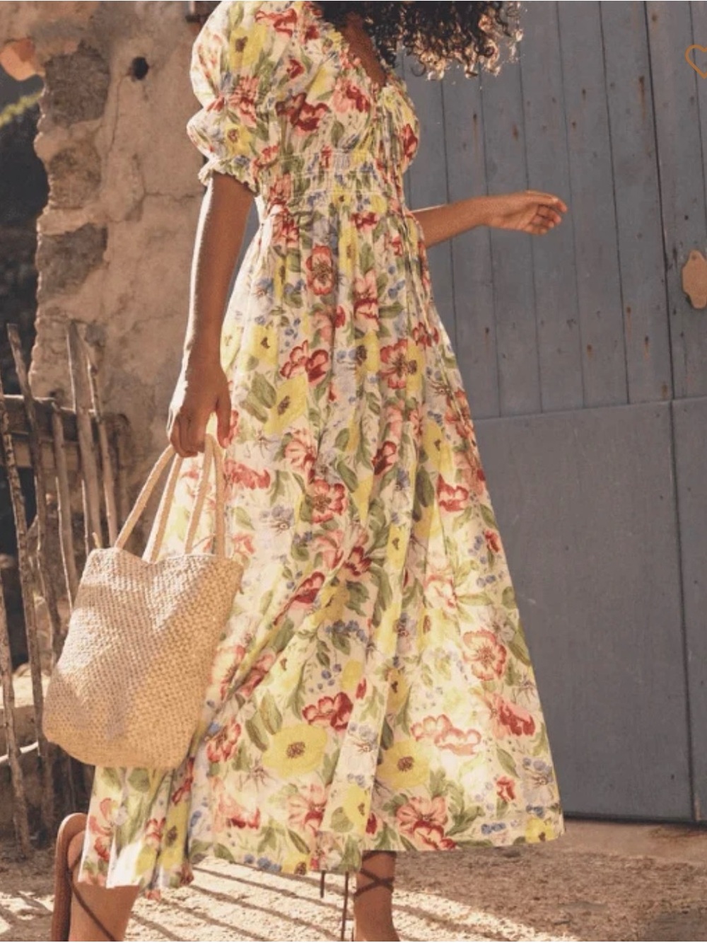 Doen Ischia Dress - blanc anemone bloom